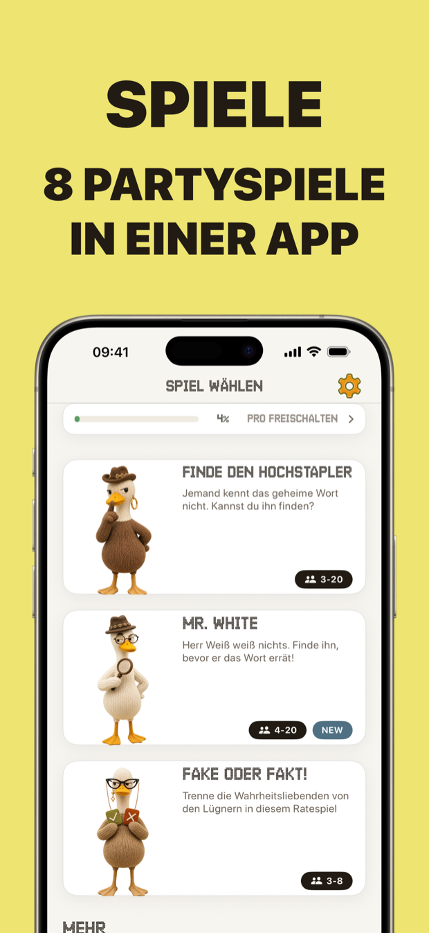 8 party games in one app