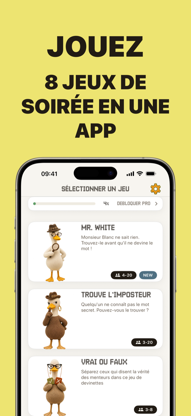 8 party games in one app